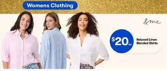 &me Relaxed Linen Blended Shirts