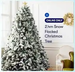BIG W 2.4m Snow Flocked Christmas Tree offer