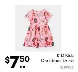 BIG W K-D Kids Christmas Dress offer