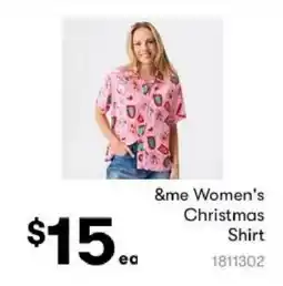 BIG W &me Women's Christmas Shirt offer