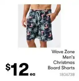 BIG W Wave Zone Men's Christmas Board Shorts offer