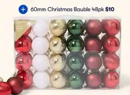 BIG W 60mm Christmas Bauble offer