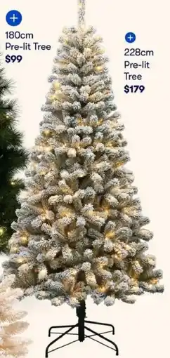 BIG W 228cm Pre-lit Tree offer