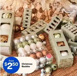 BIG W Christmas Baubles offer