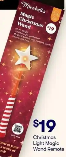BIG W Christmas Light Magic Wand Remote offer