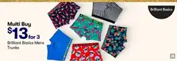 BIG W Brilliant Basics Mens Trunks offer
