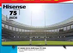 The Good Guys Hisense 75 Inch Q6SAU 4K Hi-QLED Smart TV 2026 offer