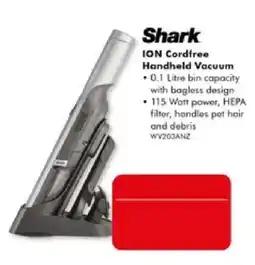 The Good Guys Shark ION Cordfree Handheld Vacuum offer