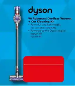 The Good Guys dyson V8 Advanced Cordless Vacuum + Car Cleaning Kit offer