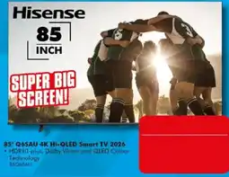 The Good Guys Hisense 85" Q65AU 4K Hi-QLED Smart TV 2026 offer