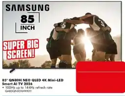 The Good Guys Samsung 85" QN80H NEO QLED 4K Mini-LED Smart AI TV 2026 offer