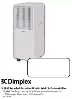 The Good Guys Dimplex 3.5kW Recycled Portable AC with Wi-Fi & Dehumidifier offer