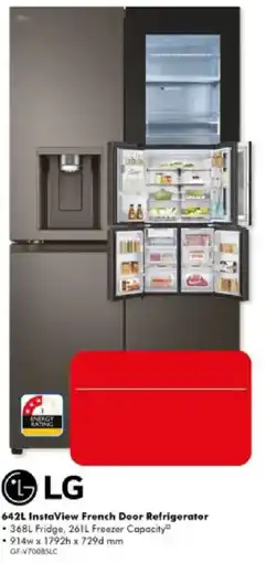 The Good Guys LG 642L InstaView French Door Refrigerator offer