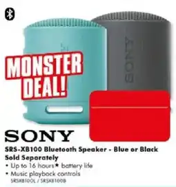The Good Guys Sony SRS-XB100 Bluetooth Speaker offer