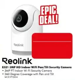 The Good Guys Reolink E321 3MP HD Indoor WiFi Pan/Tilt Security Camera offer
