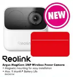 The Good Guys Reolink Argus MagiCam 2MP Wireless Power Camera offer
