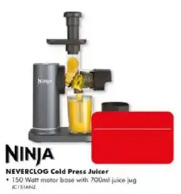 The Good Guys Ninja Neverclog Cold Press Juicer offer