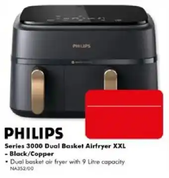 Philips Series 3000 Dual Basket Airfryer XXL