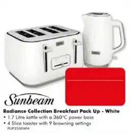 The Good Guys Sunbeam Radiance Collection Breakfast Pack Up - White offer