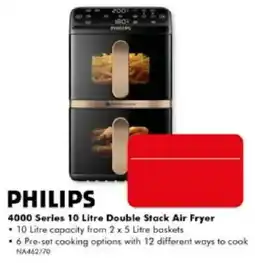 The Good Guys Philips 4000 Series 10 Litre Double Stack Air Fryer offer
