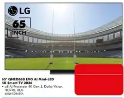 The Good Guys LG 65" QNED86B EVO AI Mini-LED 4K Smart TV 2026 offer