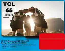 The Good Guys TCL 65" C7L Premium SQD-Mini LED Google TV with Gemini 2026 offer