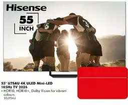 The Good Guys Hisense 55" U7SAU 4K ULED Mini-LED 165Hz TV 2026 offer