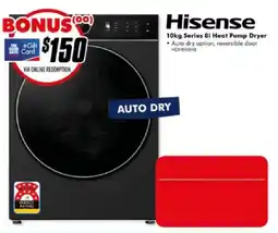 The Good Guys Hisense 10kg Series 8i Heat Pump Dryer offer