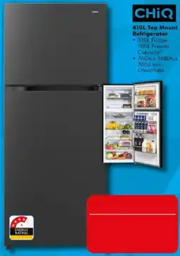 The Good Guys CHiQ 410L Top Mount Refrigerator offer