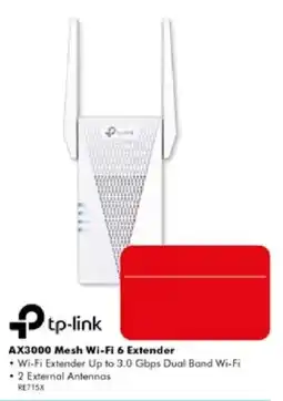 The Good Guys tp-link AX3000 Mesh Wi-Fi 6 Extender offer