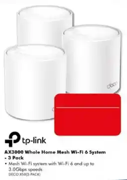 The Good Guys tp-link AX3000 Whole Home Mesh Wi-Fi 6 System offer