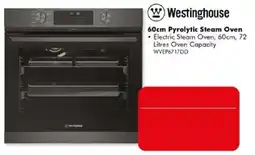 The Good Guys Westinghouse 60cm Pyrolytic Steam Oven offer