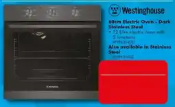 The Good Guys Westinghouse 60cm Electric Oven - Dark Stainless Steel offer