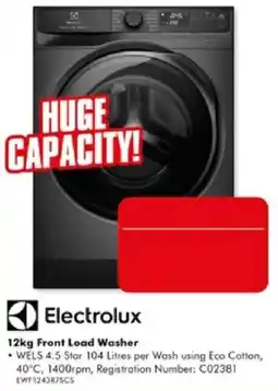 The Good Guys Electrolux 12kg Front Load Washer offer