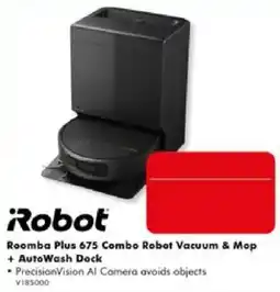 The Good Guys Robot Roomba Plus 675 Combo Robot Vacuum & Mop + AutoWash Dock offer