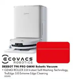 The Good Guys Ecovacs Robotics Deebot T90 Pro Omni Robotic Vacuum offer