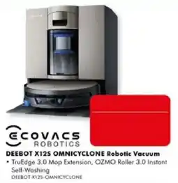 The Good Guys Ecovacs Robotics DEEBOT X125 OMNICYCLONE Robotic Vacuum offer