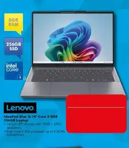 The Good Guys Lenovo IdeaPad Slim 3i 14" Core 3 8GB 256GB Laptop offer