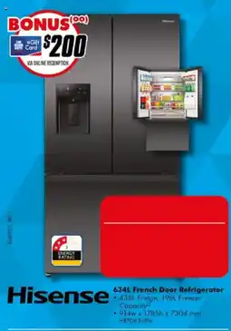 The Good Guys Hisense 634L French Door Refrigerator offer