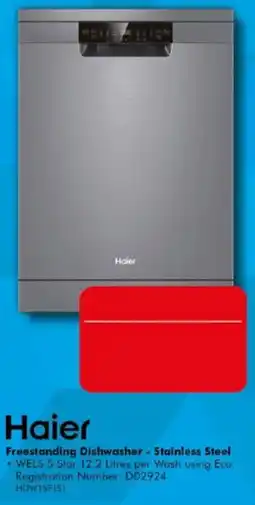 The Good Guys Haier Freestanding Dishwasher - Stainless Steel offer
