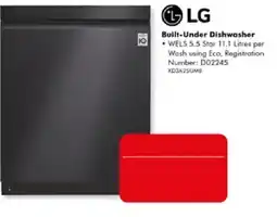The Good Guys LG Built-Under Dishwasher offer