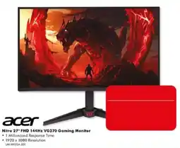 The Good Guys Acer Nitro 27" FHD 144Hz VG270 Gaming Monitor offer