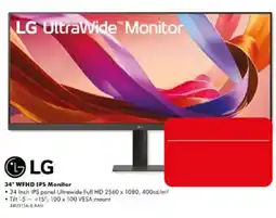 The Good Guys LG 34 WFHD IPS Monitor offer