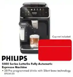 The Good Guys Philips 5500 Series LatteGo Fully Automatic Espresso Machine offer