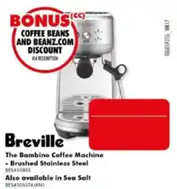 The Good Guys Breville The Bambino Coffee Machine offer