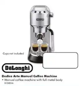 The Good Guys DeLonghi Dedica Arte Manual Coffee Machine offer