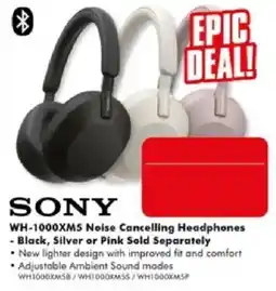 The Good Guys Sony WH-1000XM5 Noise Cancelling Headphones offer