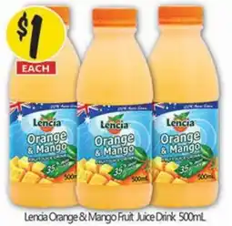 NQR Lencia Orange & Mango Fruit Juice Drink offer