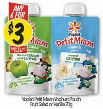Yoplait Petit Miam Yoghurt Pouch