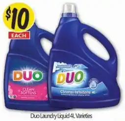 NQR Duo Laundry Liquid 4L Varieties offer